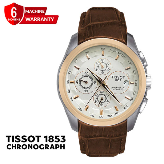 Tissot-1853 Chronograph Leather Strap Watch