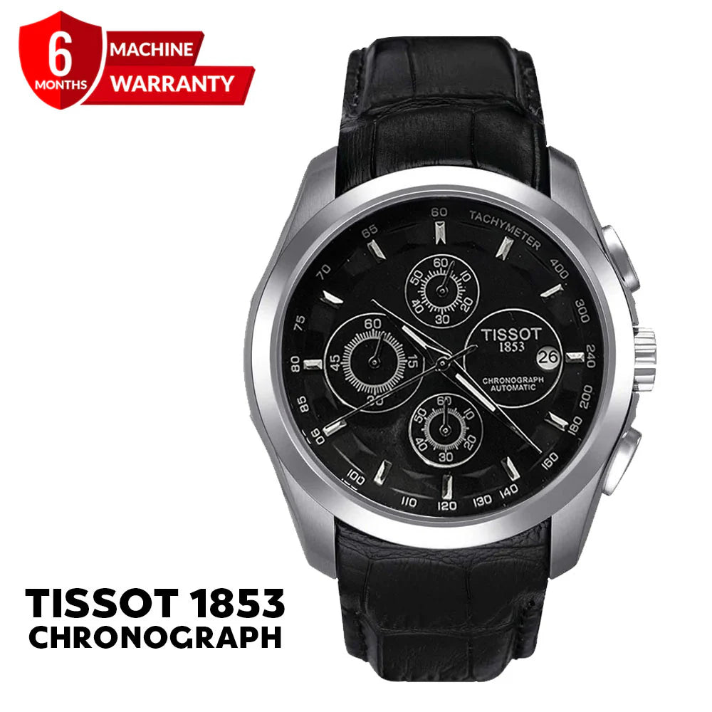 Tissot-1853 Chronograph Leather Strap Watch