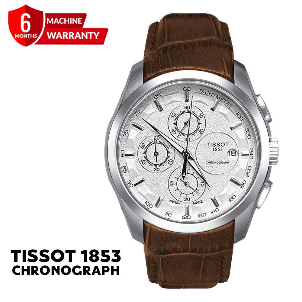 Tissot-1853 Chronograph Leather Strap Watch