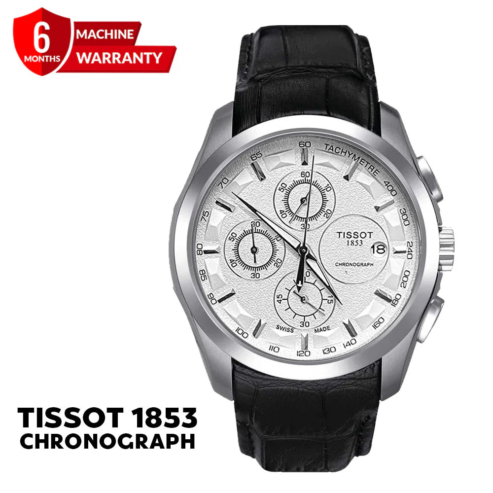 Tissot-1853 Chronograph Leather Strap Watch